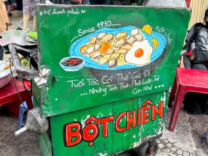 review xe bột chiên bà hoa