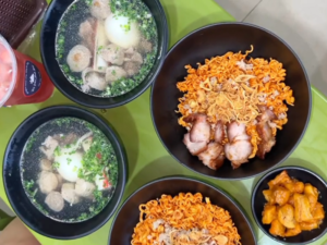 review mì trộn nam béo